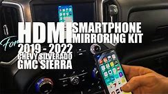 NEW 2019 - 2022 Chevy Silverado and GMC Sierra HDMI - HDMI for smartphone mirroring