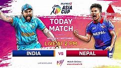 🔴 LIVE | The Cricket Show - Asia Cup 2023 | India vs Nepal 🏏