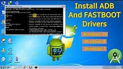 How to install ADB and FASTBOOT driver on Windows 10/8/7 PC