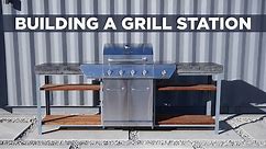 Building a Grill Station with Concrete Countertops