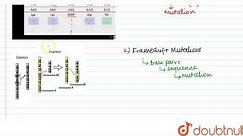 Describe the various kinds of gene mutations | CLASS 12 | PRINCIPLES OF INHERITANCE AND VARIA...