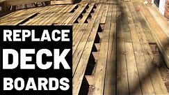 How To Replace Deck Boards
