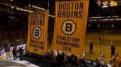 1970, 1972 Bruins Raise Their Stanley Cup Banners