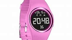 Young Fitness Tracker, Pedometer Digital Watch Smart Watch IP68 Calorie Counter Outdoor Activities Tracker with Heart Rate/Step Monitor (Pink)
