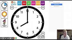Interactive Clock | Telling Time | Analog & Digital | Toy Theater