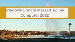 Windows Update Messed +151O-37O-1986 up my Computer 2022 - Call For Tech Help