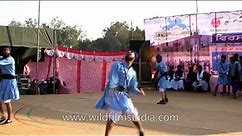 Nihangs perform Gatka, an ancient form of Sikh martial art - Punjab