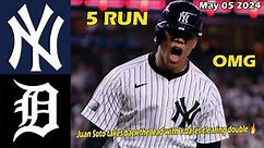 Yankees vs. Tigers Full Game Highlights , May 05 2024 | MLB Season 2024