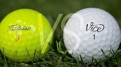 4-Piece Golf Ball Test // Vice Pro+ VS. ProV1X