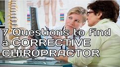 How to find a Corrective Chiropractor