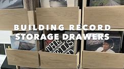 Building Vinyl Record Storage Cabinet with Pull Out Drawers