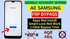 All Samsung FRP Bypass One Click 2024 | Android 12/13/14 Unlock Trick | Enable ADB Fail | No - *#0*#