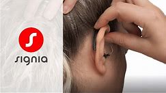 How to insert Styletto AX in the ear | Signia Hearing Aids
