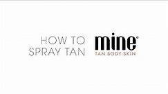 How to Spray Tan with Master Esthetician Spray Tan Booth Kit | MineTan Professional