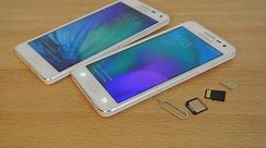 Samsung Galaxy A5, A3, A7 - How to Insert SIM Card & Micro SD Card HD