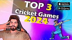 Top 3 Cricket games for Mobile 2024 l best #cricket games #android l cricket world cup 2024
