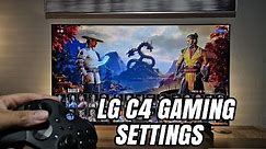 LG C4 HDR Gaming settings