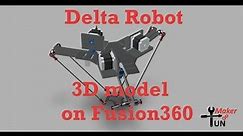 Delta Robot 3D Model Timelapse