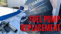 Sputtering Yamaha Outboard Fixed | How to replace a High Pressure Fuel Pump on a V6 Yamaha Outboard