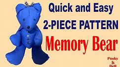 EASY 2 PIECE MEMORY BEAR! UPDATED LOCATION TO PURCHASE IN DESCRIPTION!