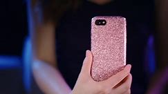ESR Glitter Case Compatible with iPhone SE Case Rose Gold