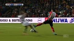 Hector Moreno produces a dangerous tackle on Oussama Tannane