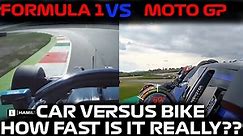 F1 vs MotoGP! How Fast Is It Really?? Car vs Bike!