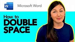 Microsoft Word: How to Double Space