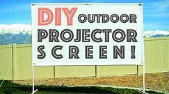 DIY Outdoor Projector Screen - Plus Micro Projector Review