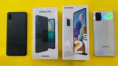Samsung Galaxy A02 vs Samsung Galaxy A21s