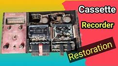 Old Cassette Recorder Repair Sanwa 250watt Cassette Recorder
