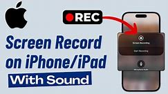 How to Screen Record on ANY iPhone/iPad (WITH SOUND)