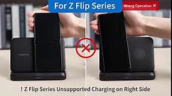 Wireless Charger for Samsung and Android 3 in 1 Foldable Samsung Charging Station for S24,S23,S22,S21,S20, Z Fold 5/4/3, Z Flip 5/4/3, Samsung Watch Charger 6 Classic/5/5 Pro/4/3,Galaxy Buds