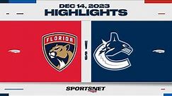 NHL Highlights | Panthers vs. Canucks - December 15, 2023