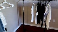 budget friendly closet solutions: mainstay rolling garment rack