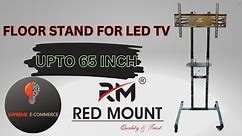 Red mount xolo led tv floor stand for 80 inch led tv #ledtv #floorstanding #tvstand #tv #tvstand