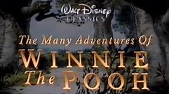The Many Adventures of Winnie the Pooh Australian VHS Trailer, July 1998