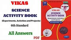 vikas science activity book std 6 | class 6th science activity book all Answers pdf