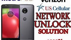 MOTO E4 (Verizon,Sprint,MetroPCS) Network UNLOCK SOLUTION FOR FREE (DIRECT UNLOCK)