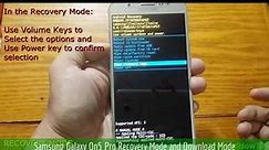 Samsung Galaxy On5 Pro Recovery Mode and Download Mode