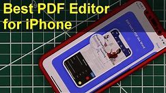 Best Free PDF Editor App for iPhone: Scan, Read, Edit, Sign, & Convert PDF Files!