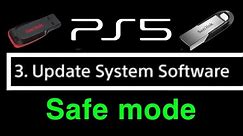 PS5 How to Update System Software with USB Safe Mode!
