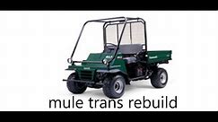 how to rebuild a 2510/3010 mule transmission