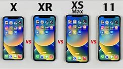 iPhone X vs XR vs XS Max vs iPhone 11 SPEED TEST 2022 🔥| Which is The Fastest ?