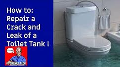 How to repair a Leak on a cracked toilet Tanks - I did it and NO leaks