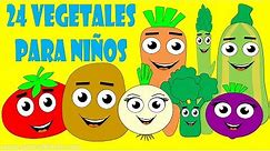 Vegetales para niños - 24 vegetales para niños - Hortalizas, Frutas y Verduras para niños