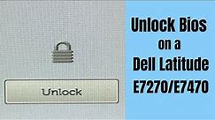 How to Remove a Bios Password on a Dell Latitude E7270/E7470