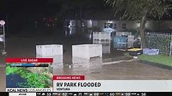 Ventura Beach RV Resort fully flooded