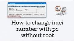 How to change imei number in Mediatek devices without root