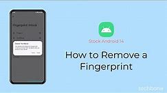 How to Remove a Fingerprint [Android 14]